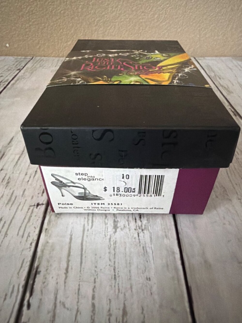 2006 Just the Right Shoe by Raine "Poise" Mini Shoe Figurine #25581 NEW w/Box - Picture 4 of 13